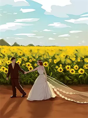 簪花仕女图挂画